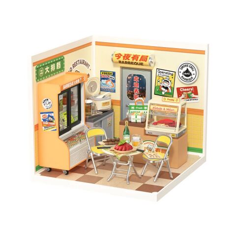 RoboTime 3D-Puzzle Miniaturhaus Fastfood